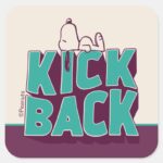 Peanuts Snoopy Kickback Square Sticker