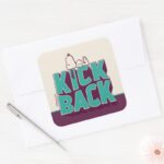 Peanuts Snoopy Kickback Square Sticker
