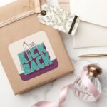 Peanuts Snoopy Kickback Square Sticker
