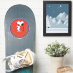 Peanuts Snoopy Raw Strength Courage Badge Sticker