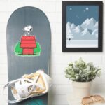 Peanuts Snoopy Resting On Doghouse Sticker