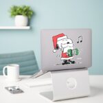 Peanuts Snoopy Santa Claus Accordian Sticker