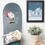 Peanuts Snoopy Santa Claus Accordian Sticker