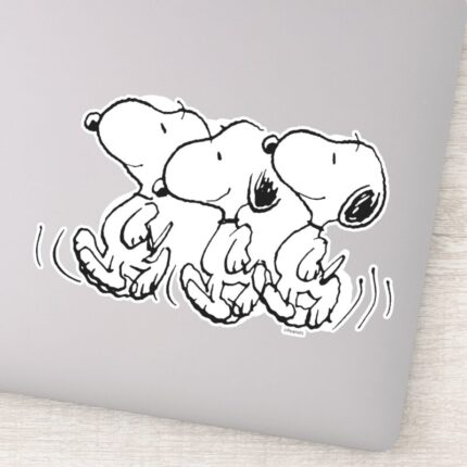 Peanuts Snoopy Walking Tall Sticker
