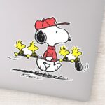 Peanuts Snoopy Woodstock Friends Golf Sticker