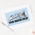 Peanuts Snoopy Linus Rectangular Sticker