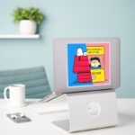 Peanuts Snoopy Lucy Half Half Sticker