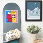 Peanuts Snoopy Lucy Half Half Sticker