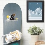 Peanuts Snoopy Woodstock Football Sticker