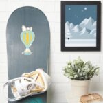 Peanuts Snoopy Woodstock Hot Air Balloon Sticker