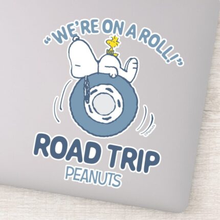 Peanuts Snoopy Woodstock Road Trip Sticker