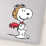 Peanuts Snoopy The Flying Ace Sticker