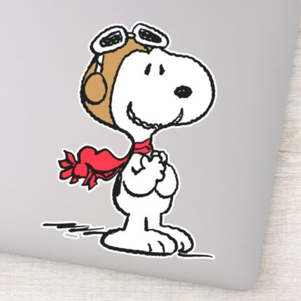 Peanuts Snoopy The Flying Ace Sticker