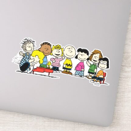Peanuts The Gang At The Piano Sticker