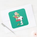 Peanuts The More The Merrier Square Sticker