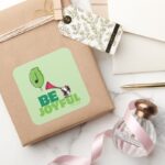 Peanuts Woodstock Be Joyful Square Sticker