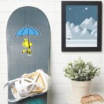 Peanuts Woodstock Blue Umbrella Sticker
