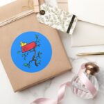 Peanuts Woodstock Napping In Snoopys Dish Classic Round Sticker