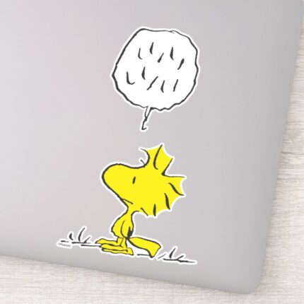 Peanuts Woodstock Speaks Sticker