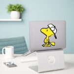 Peanuts Woodstock Varsity Baseball Sticker