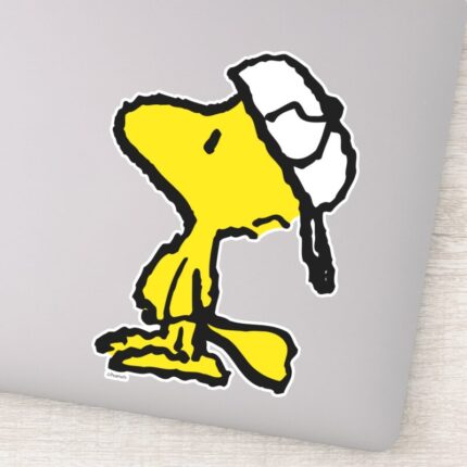 Peanuts Woodstock Varsity Baseball Sticker