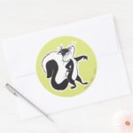 Penelope Diva Classic Round Sticker