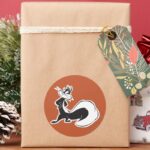 Penelope Posing Classic Round Sticker