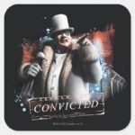 Penguin Convicted Square Sticker