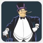 Penguin Square Sticker