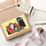 Peppermint Patty On The Phone Rectangular Sticker