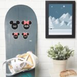 Personalized Mickey Minnie Family Of 4 Girls Sticker