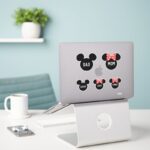 Personalized Mickey Minnie Family Of 5 Sticker