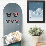 Personalized Mickey Minnie Family Of 5 Sticker
