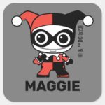 Personalized Mini Harley Quinn Kids Label