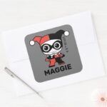 Personalized Mini Harley Quinn Kids Label