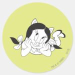 Petunia Dreaming Classic Round Sticker
