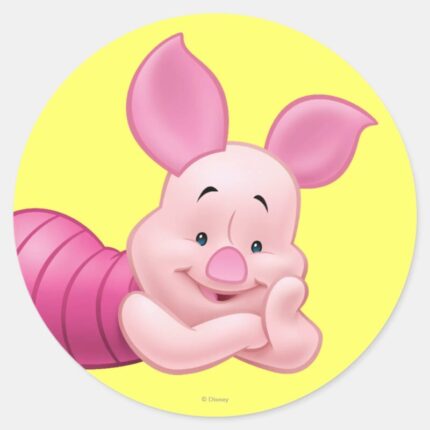 Piglet 1 Classic Round Sticker