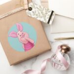 Piglet 5 Classic Round Sticker