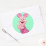 Piglet 7 Classic Round Sticker