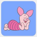 Piglet 8 Square Sticker