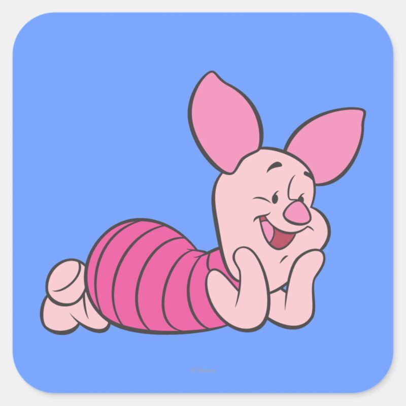 Piglet 8 Square Sticker