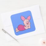 Piglet 8 Square Sticker