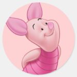 Piglet 9 Classic Round Sticker