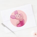 Piglet 9 Classic Round Sticker