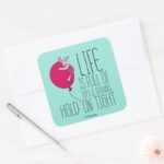 Piglet Life Is Full Of Ups Downs Square Sticker