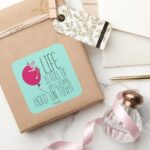 Piglet Life Is Full Of Ups Downs Square Sticker