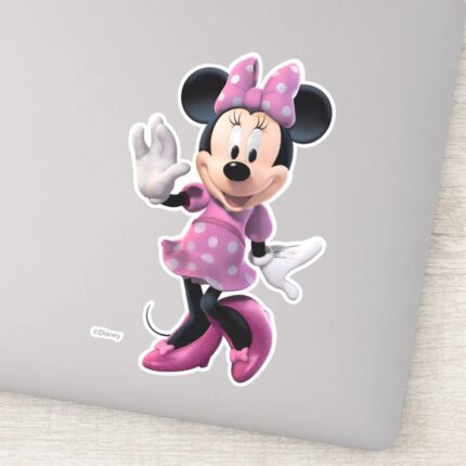 Pink Minnie Cute Pose Sticker