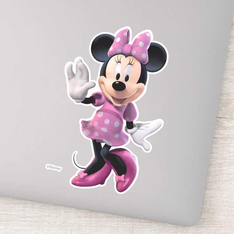 Pink Minnie Cute Pose Sticker