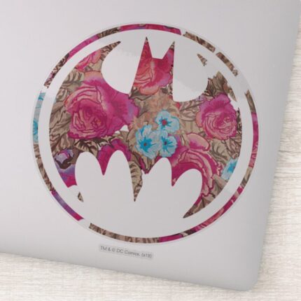 Pink Rose Bat Signal Sticker