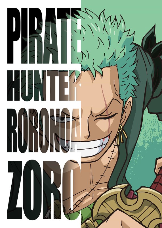 Pirate Hunter Roronoa Zoro One Piece Poster